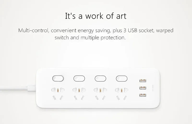 Xiaomi USB Power Strip – Fast Charging for Pet Cameras & Feeders