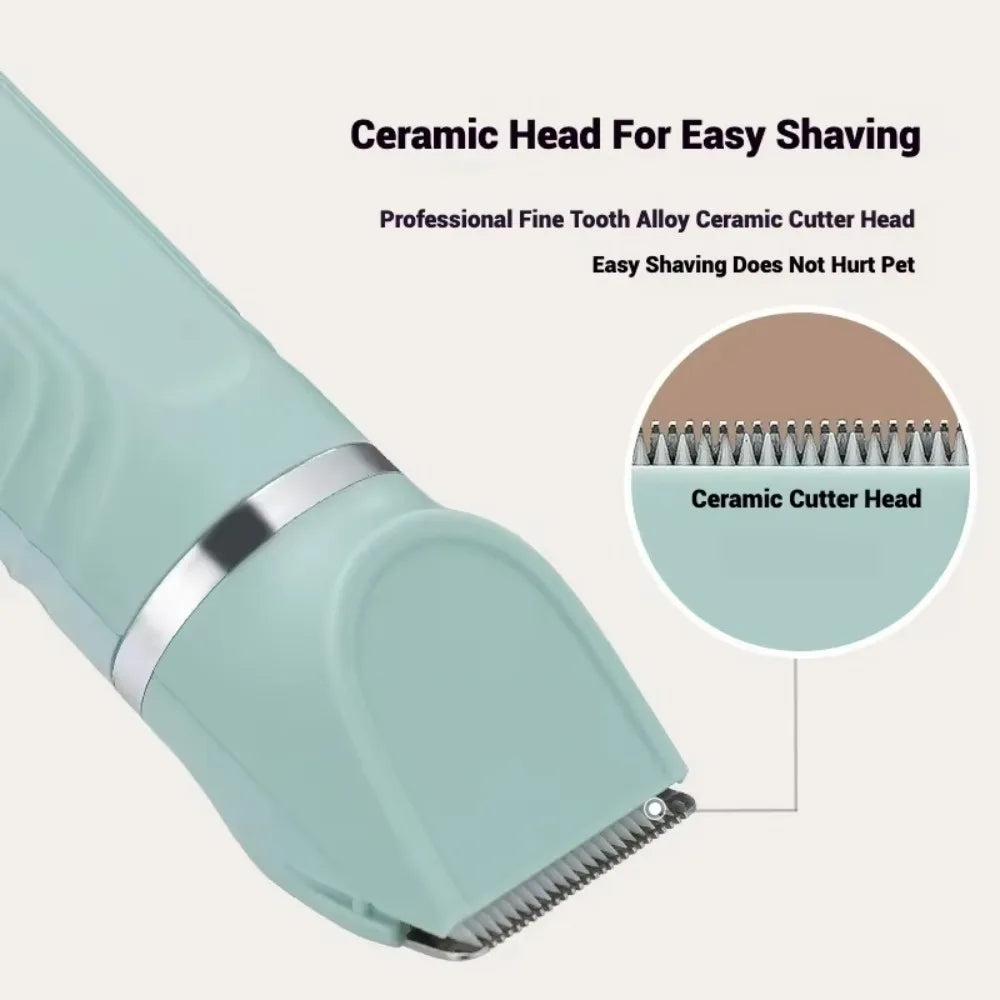 4-in-1 Cordless Dog Grooming Clippers – Low Noise