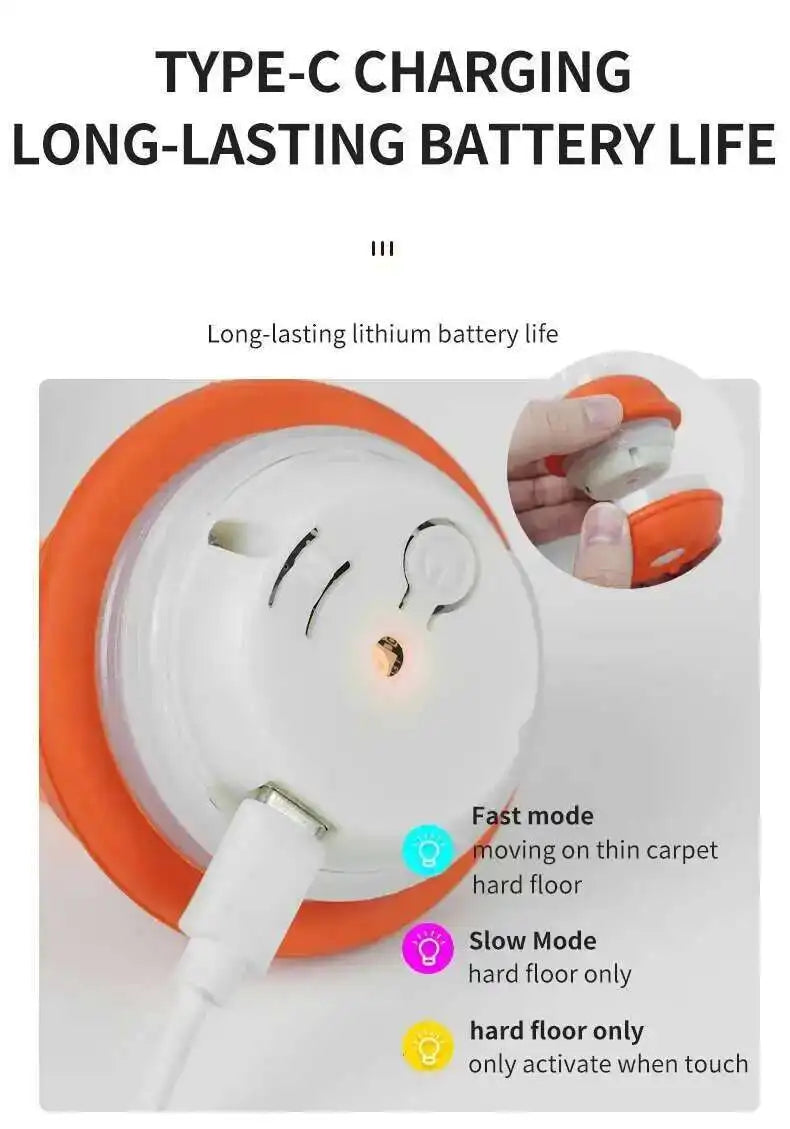 Motion-Activated Squeaky Rolling Dog Toy Ball