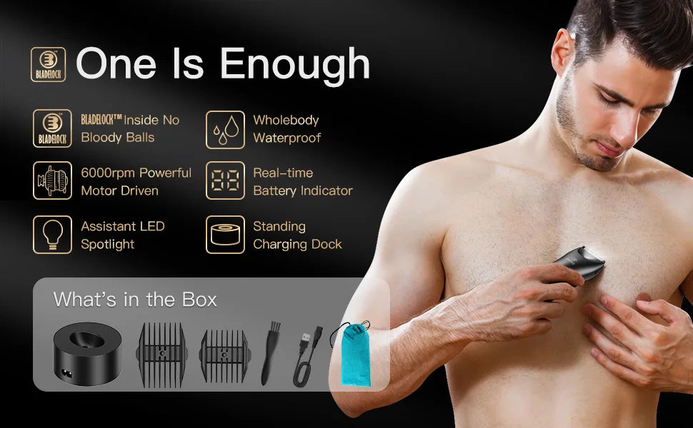 Mens Body Hair Trimmer Balls Shaver for sensitive areas Hair Removal Bikini Trimmer Groin & Body Shaver Groomer Arm Beard Razor