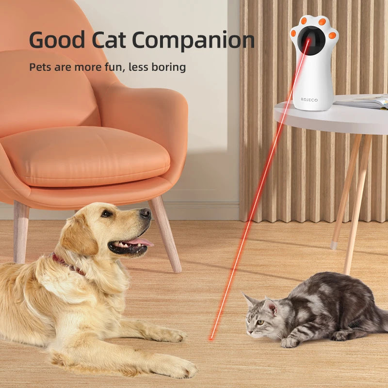Auto Laser Cat Toy – Handheld Smart LED Teaser