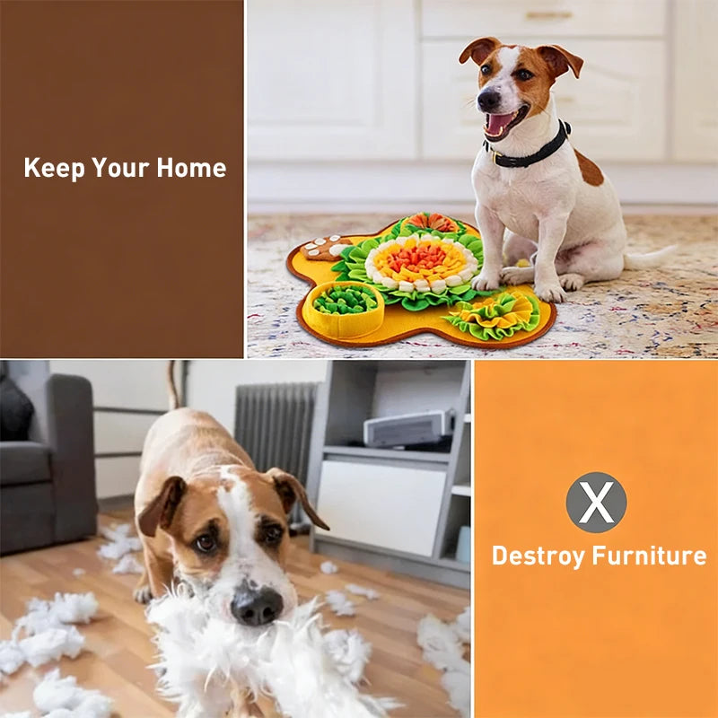Dog Snuffle Mat – Slow Feeder, Foraging & Anxiety Relief Toy