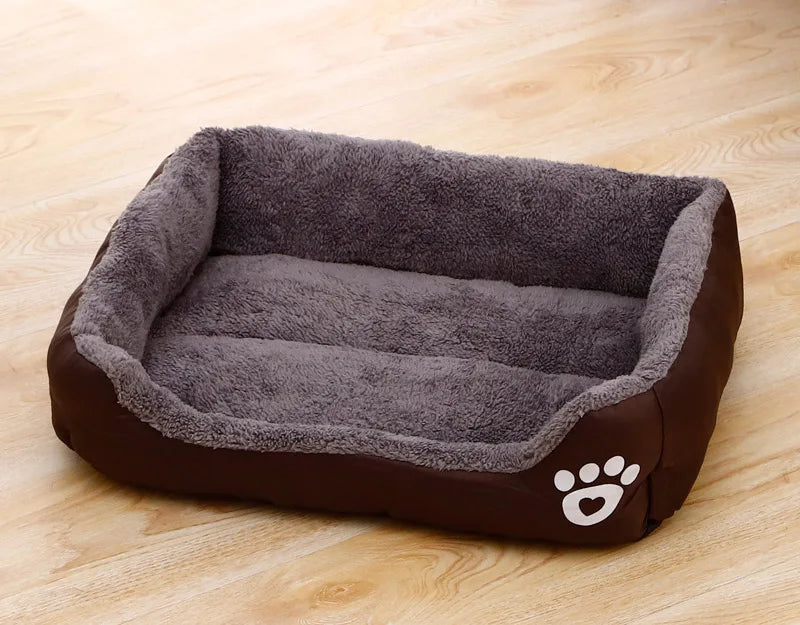 Classic Soft Cotton Pet Bed – Breathable, All Sizes