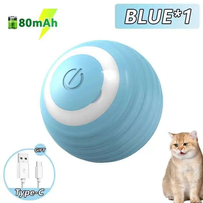 Interactive RGB Dog & Cat Toy Ball – USB Auto-Bouncing