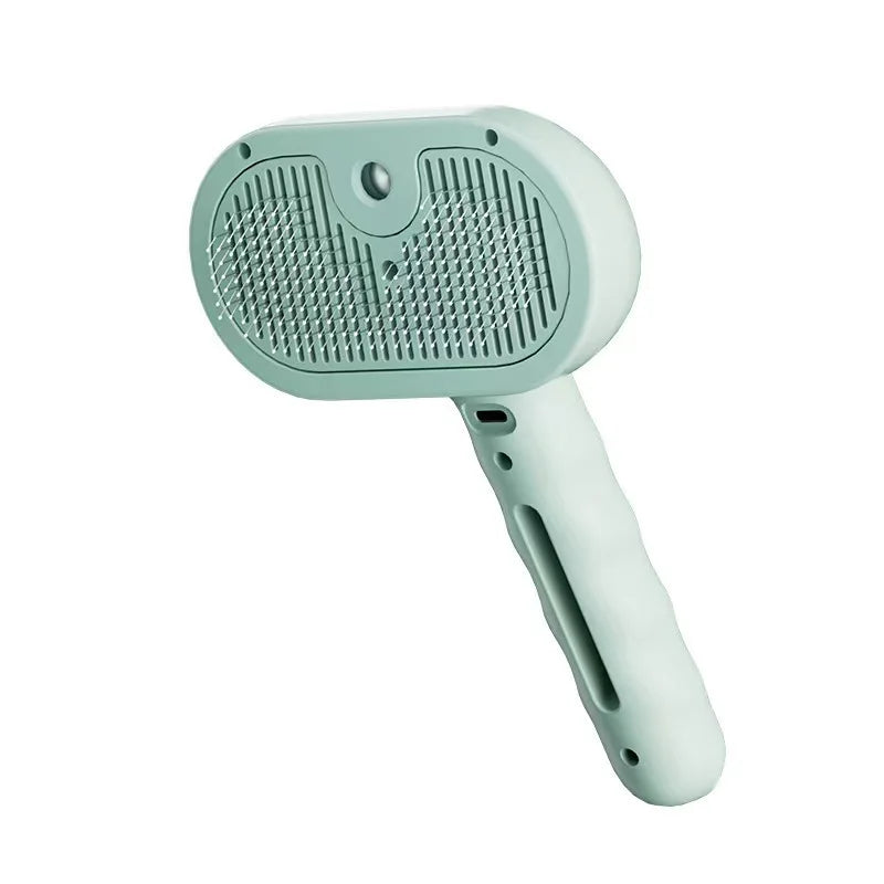 Steamy Dog Brush Electric Spray Cat Hair Brush 3 in1 Dog Steamer Brush for Massage Pet Grooming Removing Tangled and Loose Hair