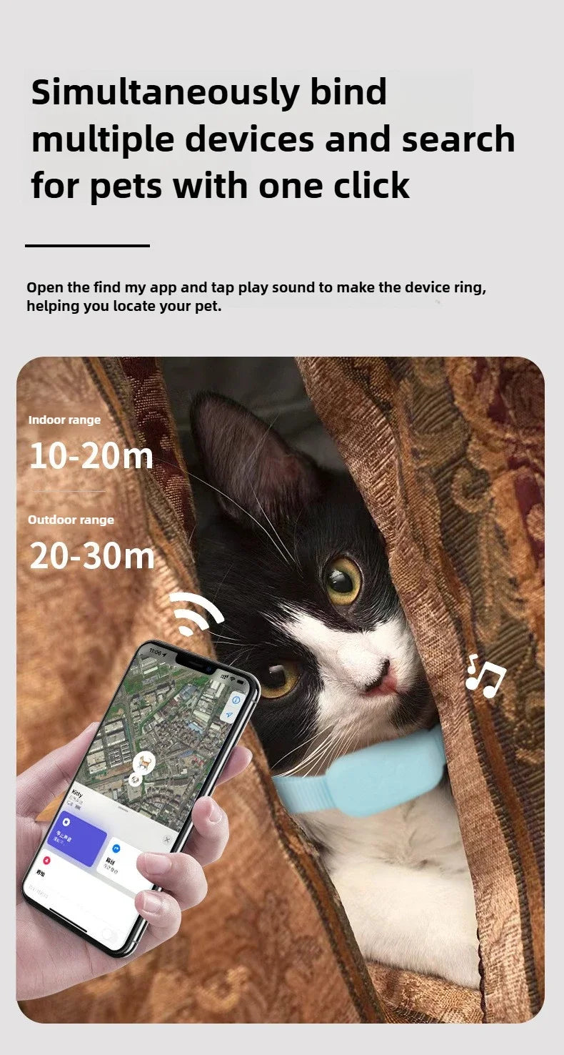GPS Tracking Collar for Cats – Long Battery Life, Safety & Location Tracking