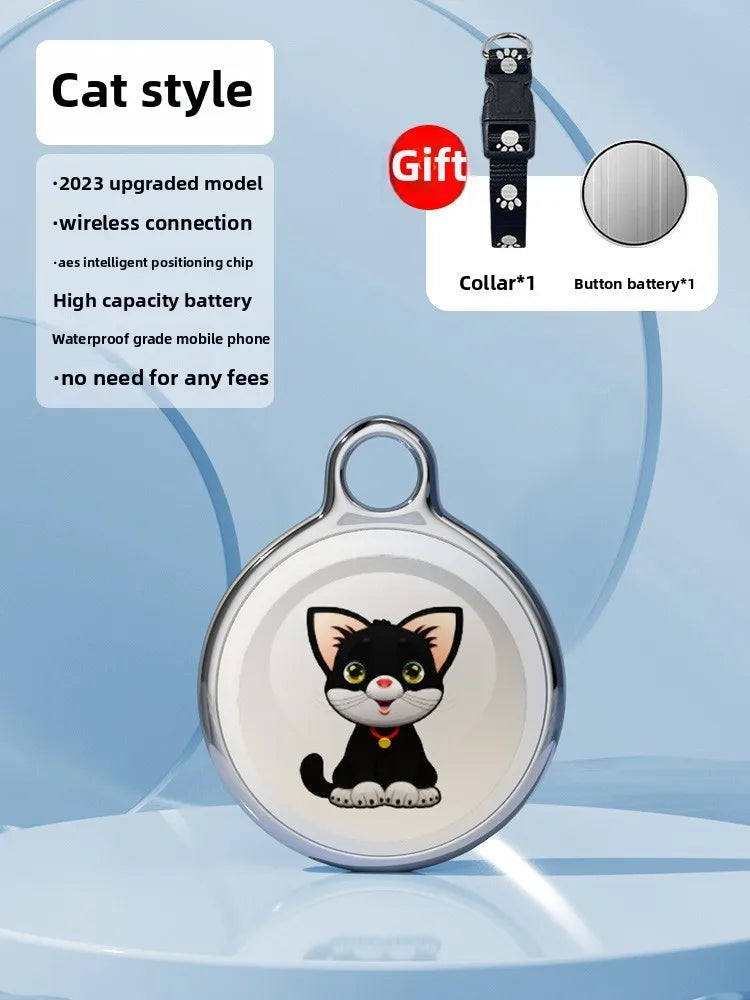 Smart Pet GPS Tracker Waterproof Anti Lost Device Global Locator for Cat Dog Compatible with iOS Android