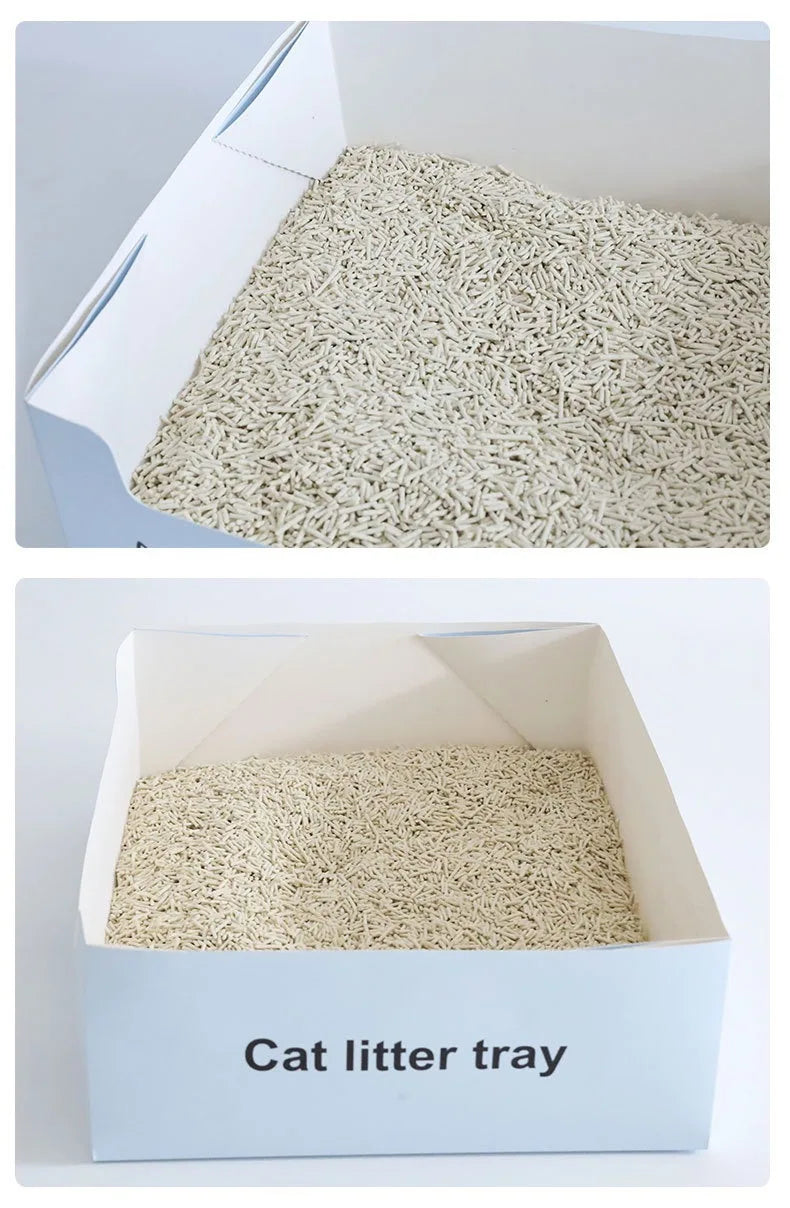 Disposable Cat Litter Box PP Waterproof Box Cat Toilet Special Cat Toilet Oversized Folding Cat Portable Outdoor Temporary Car