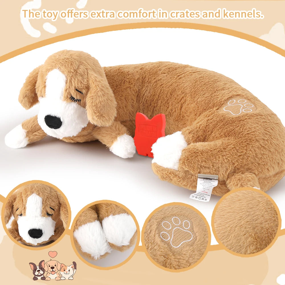 Curved Pillow Heartbeat Dog Toy – Comfort & Training