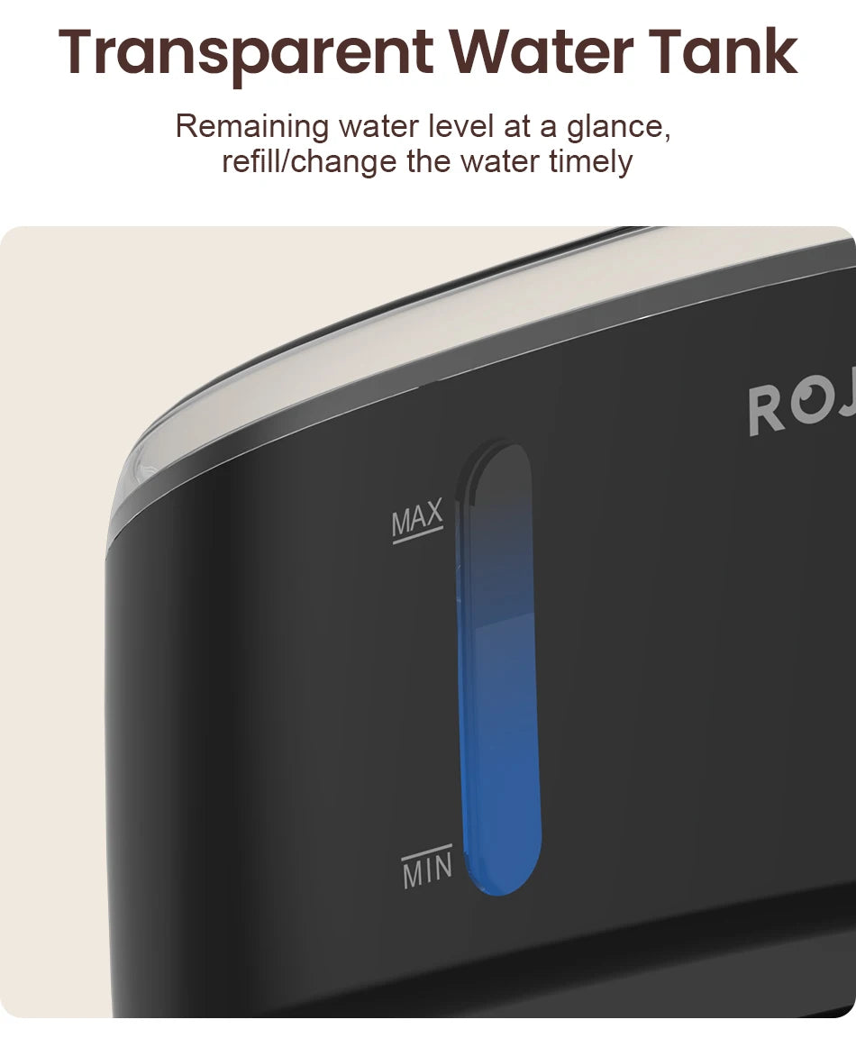 ROJECO 2.5L Cat Water Fountain – Smart Dual Bowl Drinker for Multiple Cats & Kittens