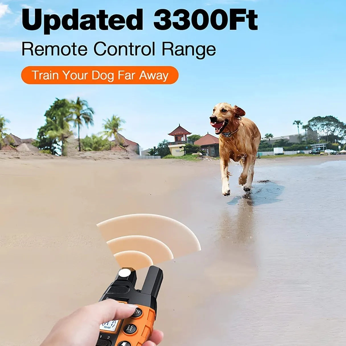 3300Ft Dog Training Collar with Remote Rechargeable Waterproof E Collar with Beep Vibration Shock High Quality Pet Training