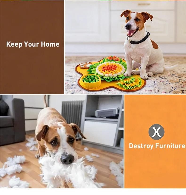 Dog Snuffle Mat – Slow Feeder, Foraging & Anxiety Relief Toy