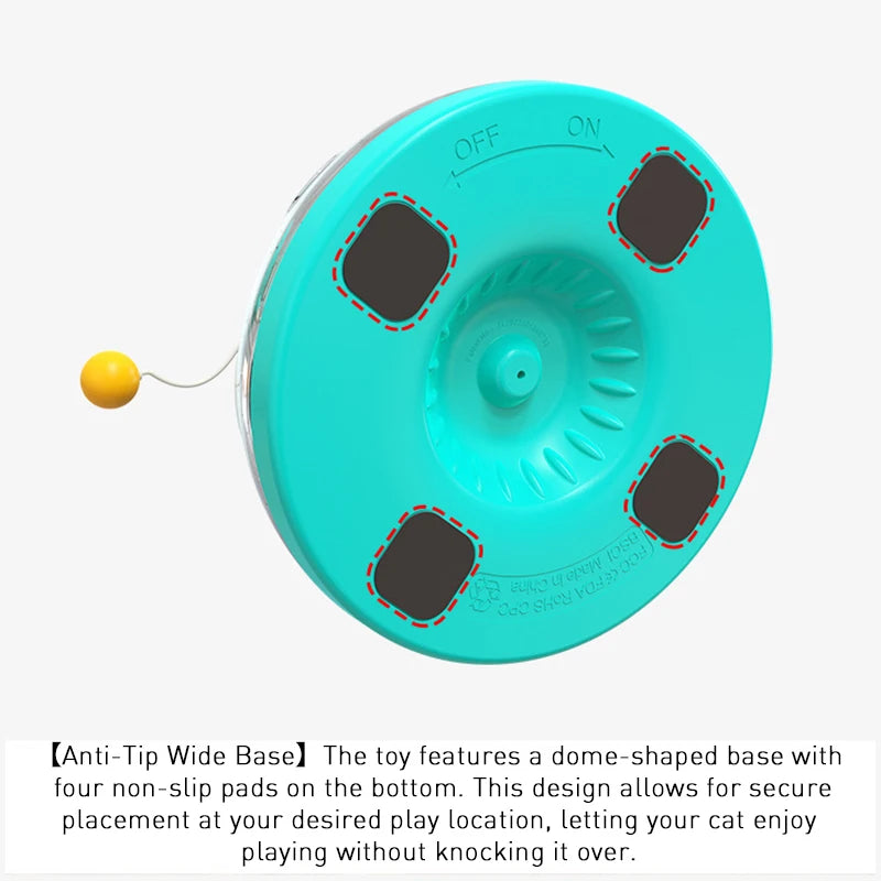 Cat Toy Box Set – Catnip Ball, Rotating Teaser Wand & Indoor Toys