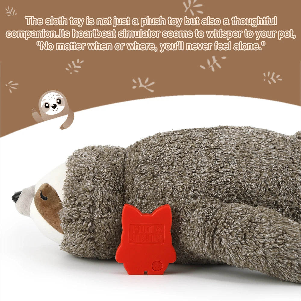 Sloth Heartbeat Puppy Toy – Sleep Aid & Stress Relief