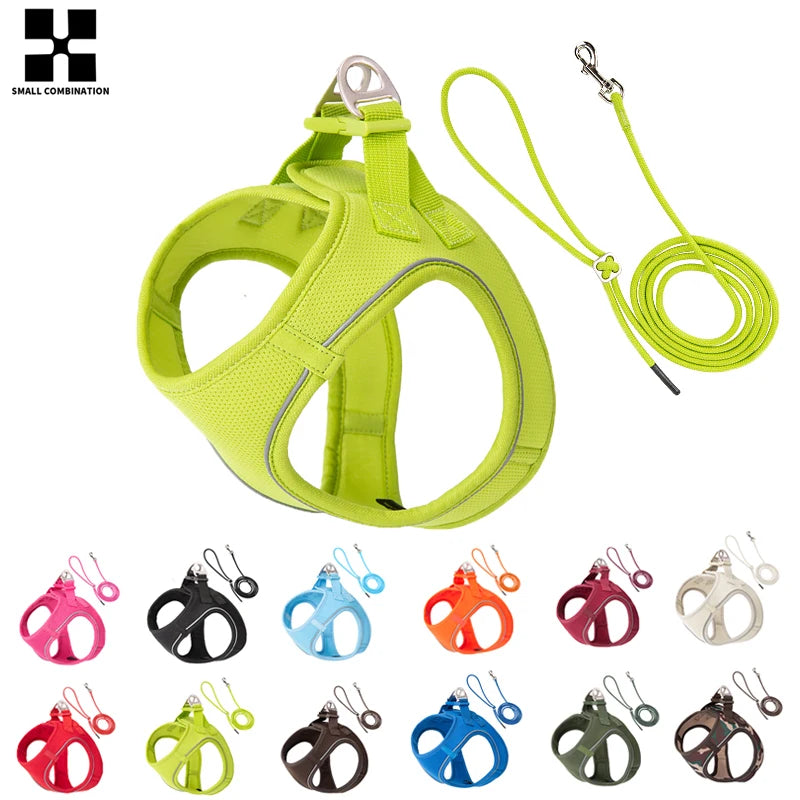 Reflective Dog Harness & Leash Set – Adjustable Vest