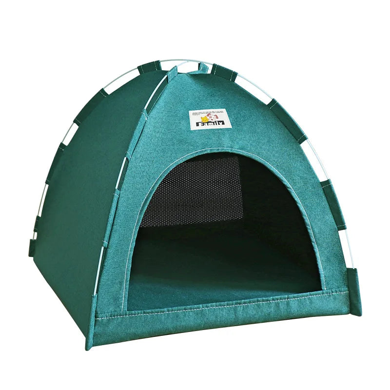 Foldable Pet Tent House – Breathable, All-Season