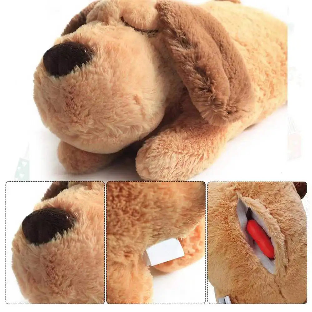 Heartbeat Calming Dog Plush Toy – Anxiety & Stress Relief