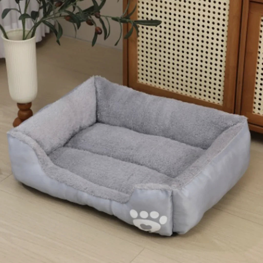 Soft Square Large Dog Sofa Elastic Dog House Cushion Winter Warm Medium Dog Bed Washable Cat Kennel House Accessories