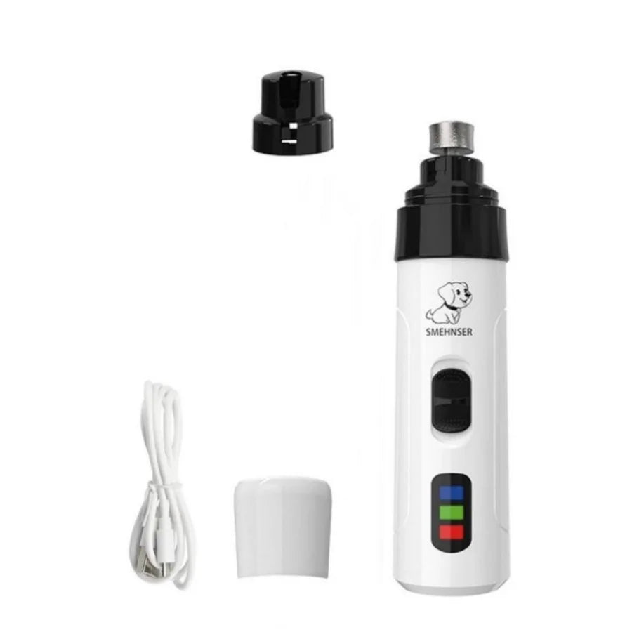 USB Rechargeable Pet Nail Grinder – Quiet & Safe for Cats & Dogs