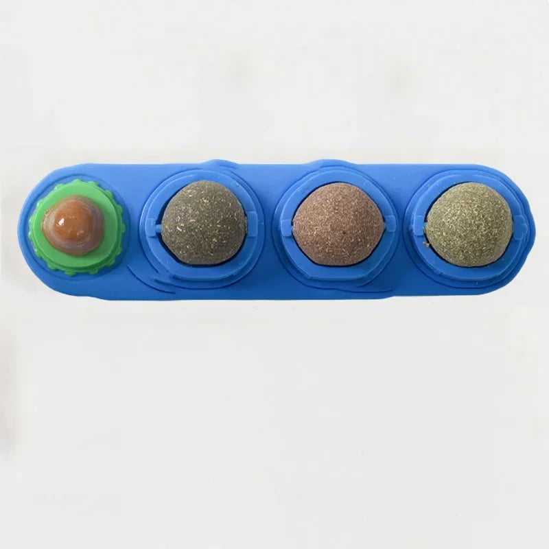 Catnip & Silver Vine Cat Toy Ball – Teeth Cleaning & Digestive Health