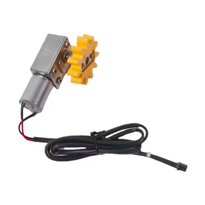 Waggy Tail smart self-cleaning litter box replacement motor showing the original electric motor part for automatic cat litter boxes.