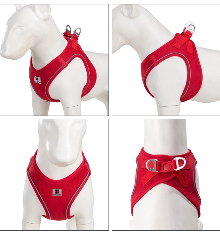Reflective Dog Harness & Leash Set – Adjustable Vest