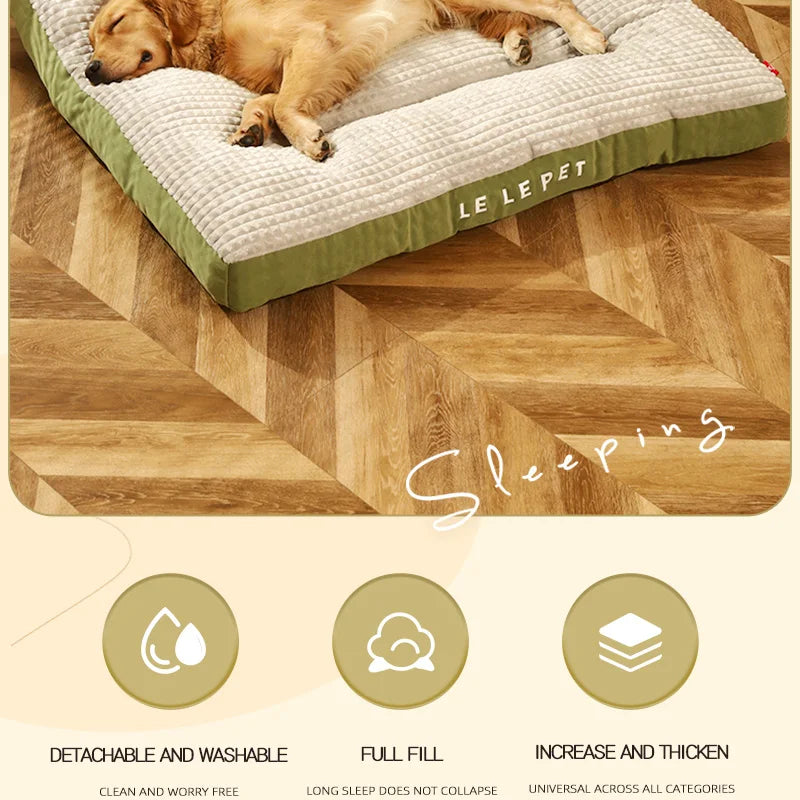 Fleece Dog Sleeping Bed – Detachable, All Sizes