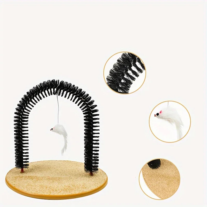 Cat Arch Self-Grooming & Massage Hair Brush Toy