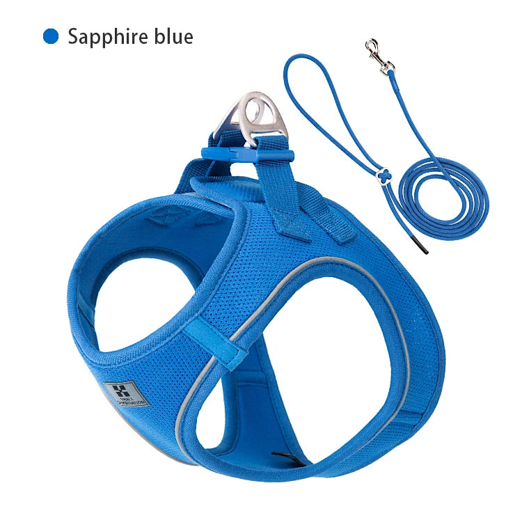 Reflective Dog Harness & Leash Set – Adjustable Vest