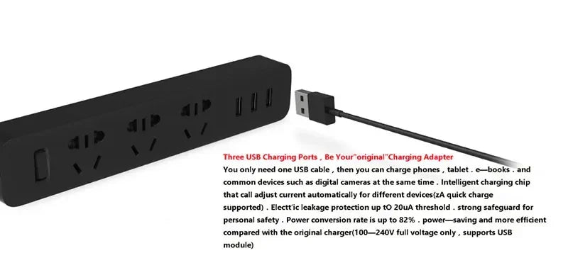 Xiaomi USB Power Strip – Fast Charging for Pet Cameras & Feeders