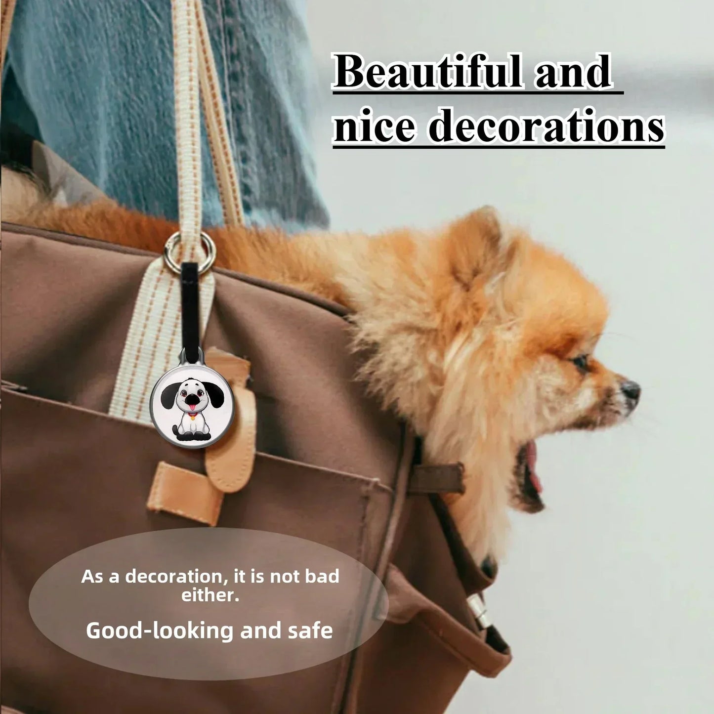 Smart Pet GPS Tracker Waterproof Anti Lost Device Global Locator for Cat Dog Compatible with iOS Android