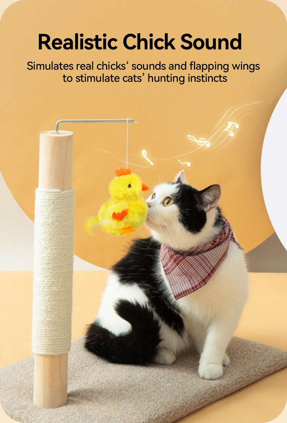 Auto Flapping Chicken Cat Toy – Catnip, Sound & Remote Control