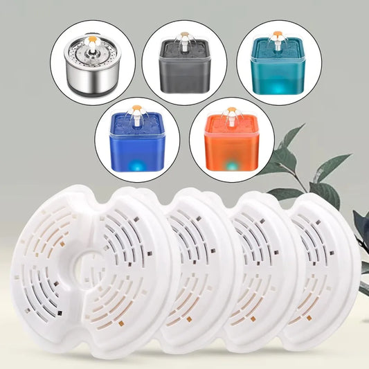8 Pack Cat Fountain Filters, Cat Water Fountain Filters, Pet Fountain Filter Replacment, Activated Carbon Replaced Filter