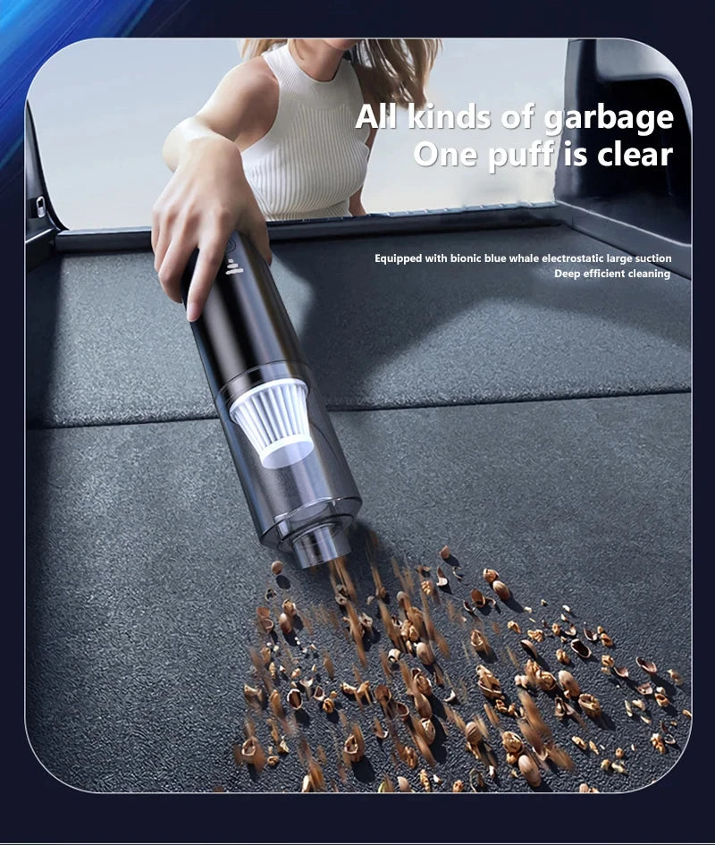 Cordless Pet Hair Vacuum – Powerful Suction for Car & Home