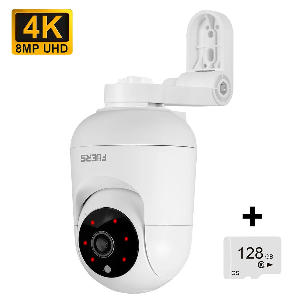 FUERS 4K 8MP WiFi IP Pet Camera Dog Camera Tuya Smart Home Security Wireless Surveillance Camera Baby Monitor Mini Cam