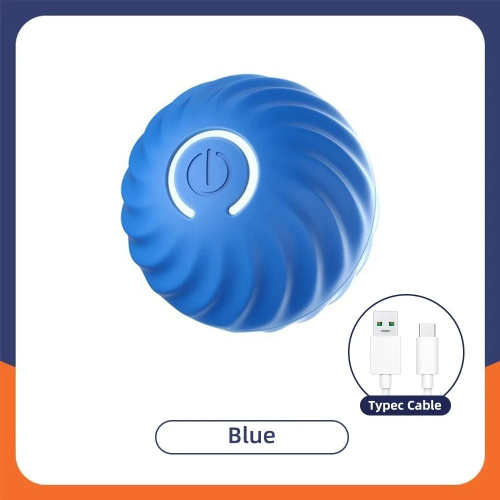 Smart Auto-Bouncing Dog & Cat Toy Ball with RGB Lights