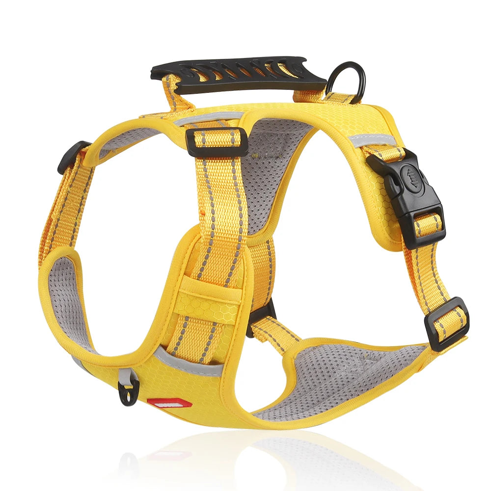 Adjustable Oxford Dog Harness Vest – Reflective Walking