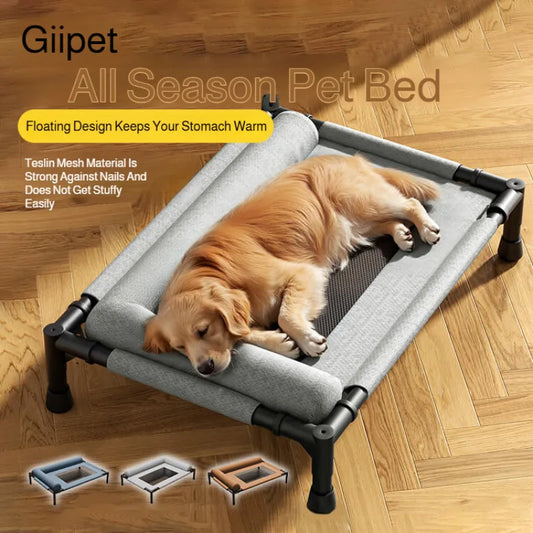 Pet Floor-Off Raised Mesh Bed Breathable Mesh Pet Bed Four Seasons Universal Dog Bed Detachable Washable Moisture-Proof