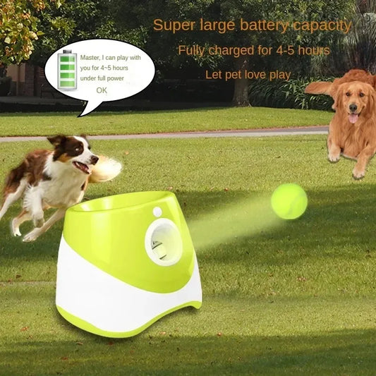 Automatic Tennis Ball Launcher for Dogs – USB Rechargeable