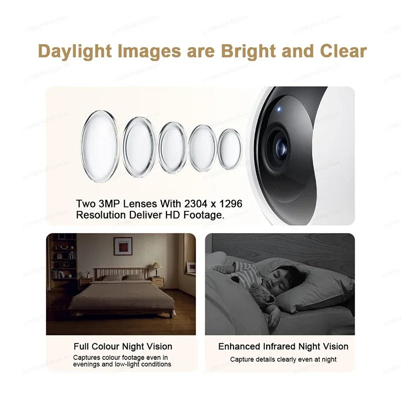 Xiaomi 360° Pet Camera – 3MP WiFi 6, Baby & Pet Monitor