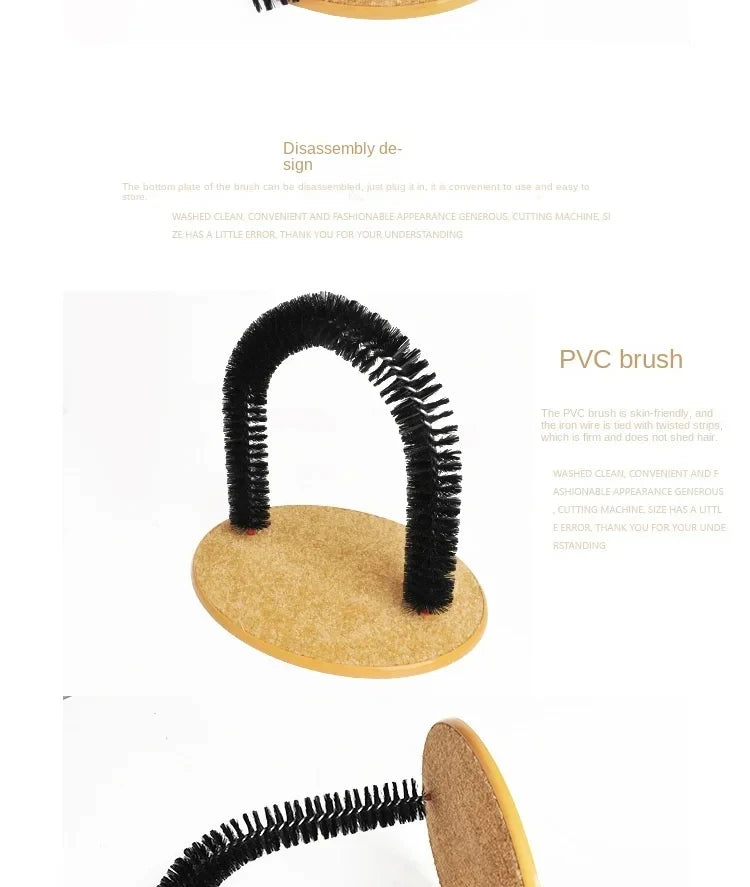 Cat Arch Self-Groomer & Scratcher with Massage Brush