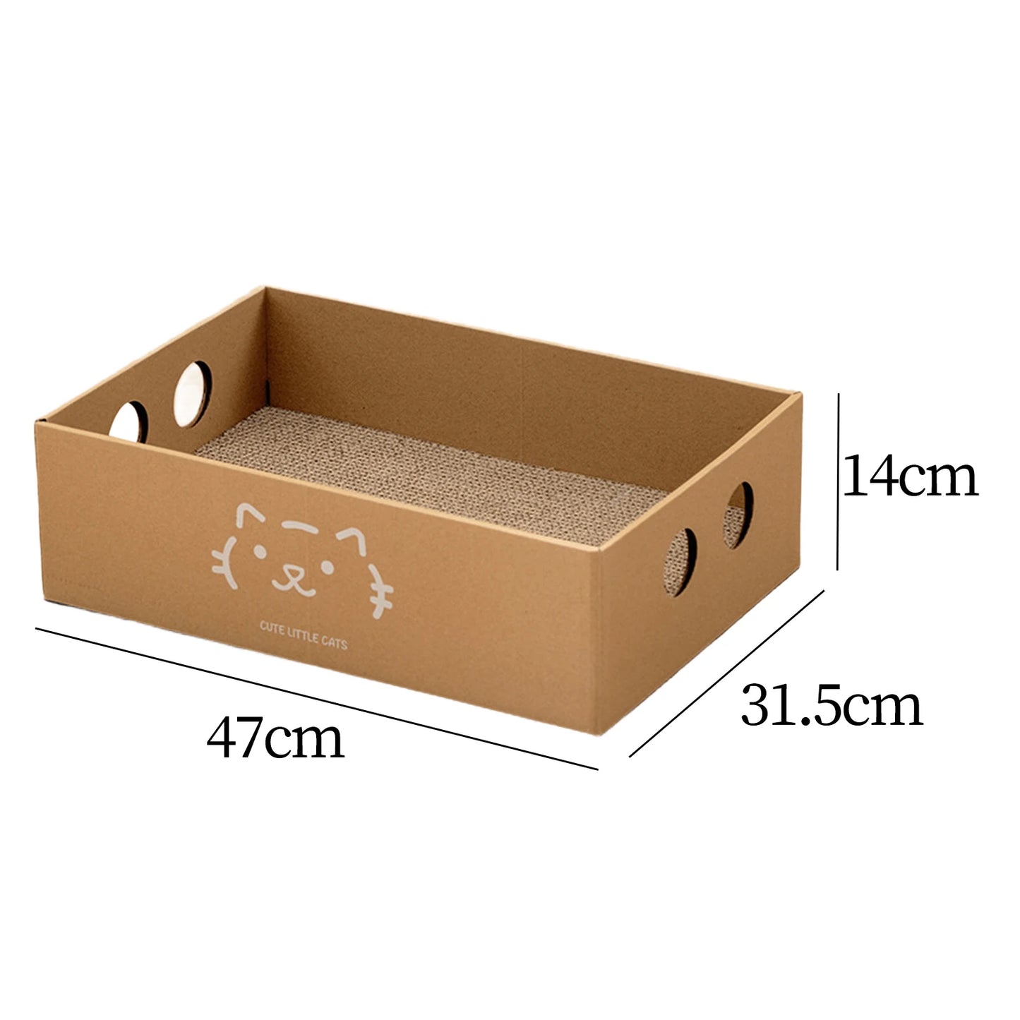 Cat Scratching Box Large Cat Cardboard House Corrugated Paper Cat Scratcher Pad Grinding Claw Furniture Protection Pet Supplies