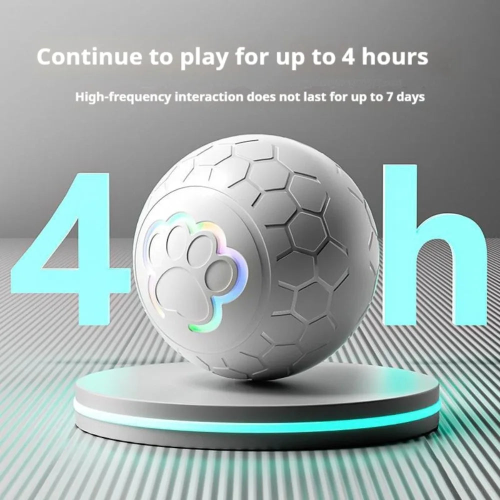 Smart Auto-Bouncing Dog & Cat Toy Ball with RGB Lights