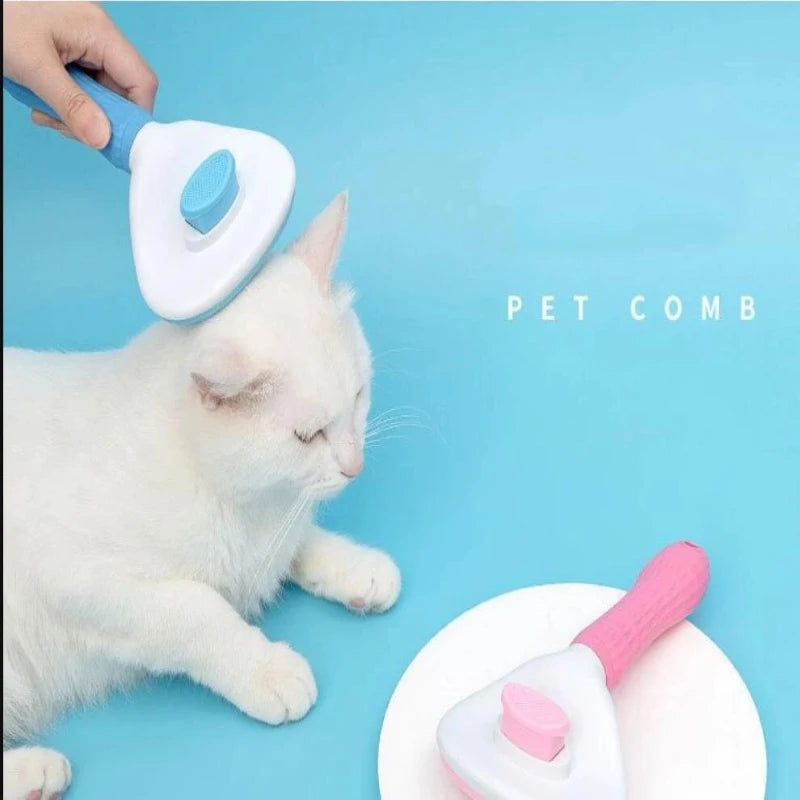 Pet Deshedding Comb – Removes Loose Hair for Cats & Dogs