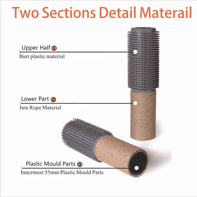 Cat Tree Use Cat Scratching Post with Scratching Sticker Massager for Cat Climbing Replacement Post Sisal Rope Scratch Furniture