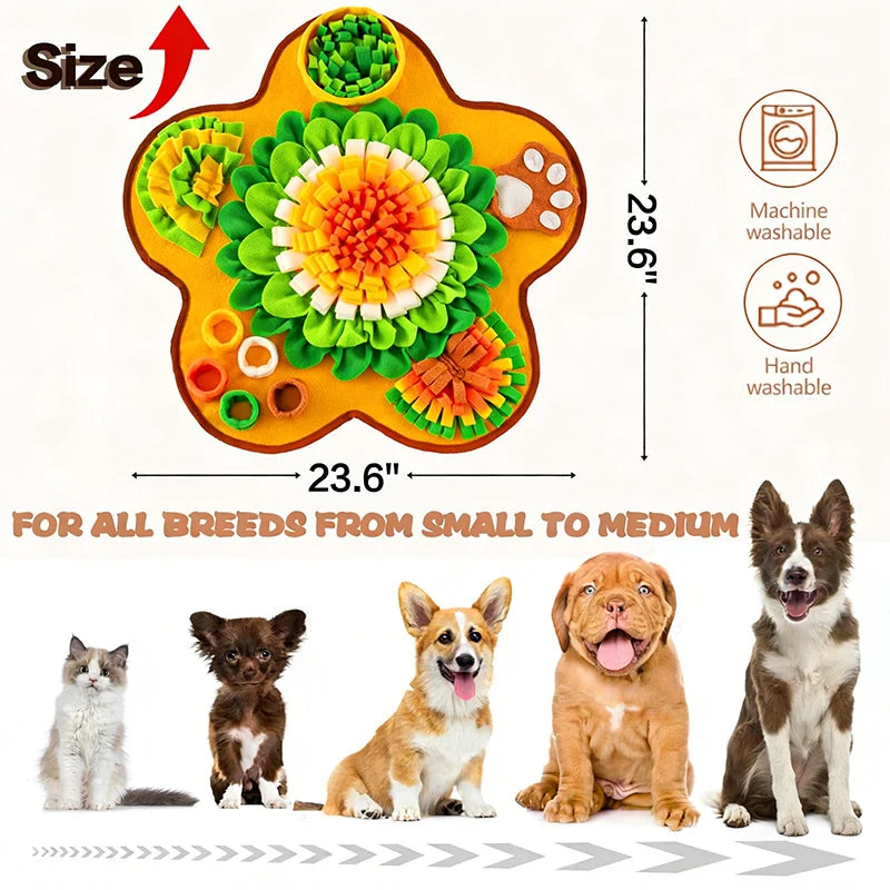 Dog Snuffle Mat – Slow Feeder, Foraging & Anxiety Relief Toy