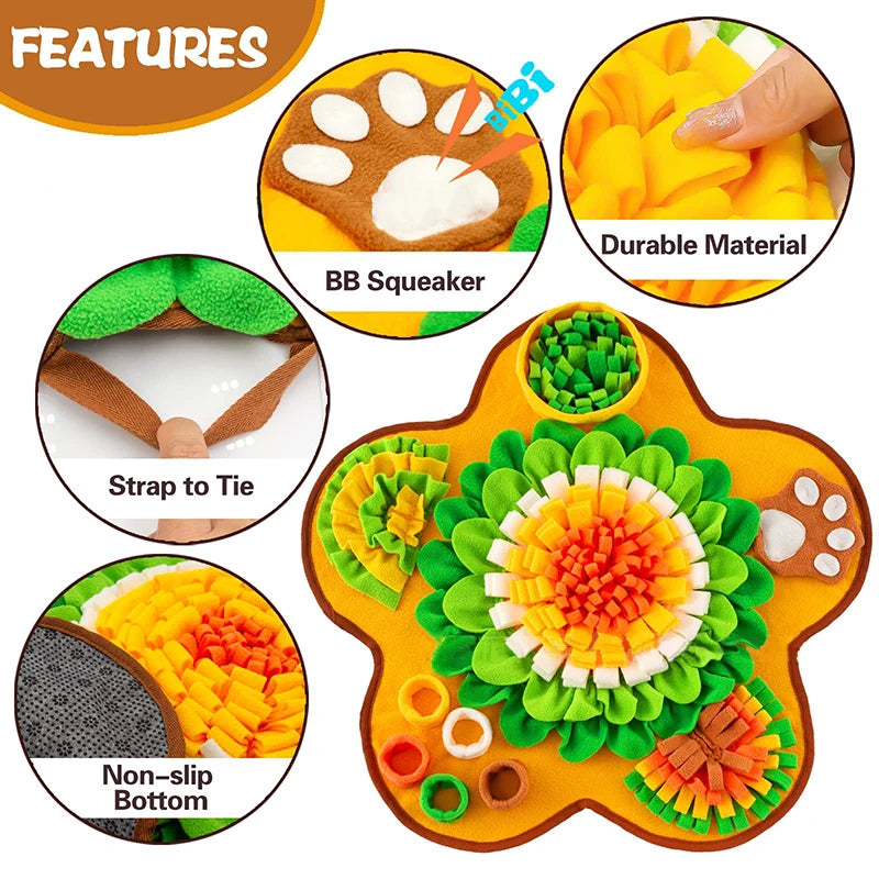 Dog Snuffle Mat – Slow Feeder, Foraging & Anxiety Relief Toy