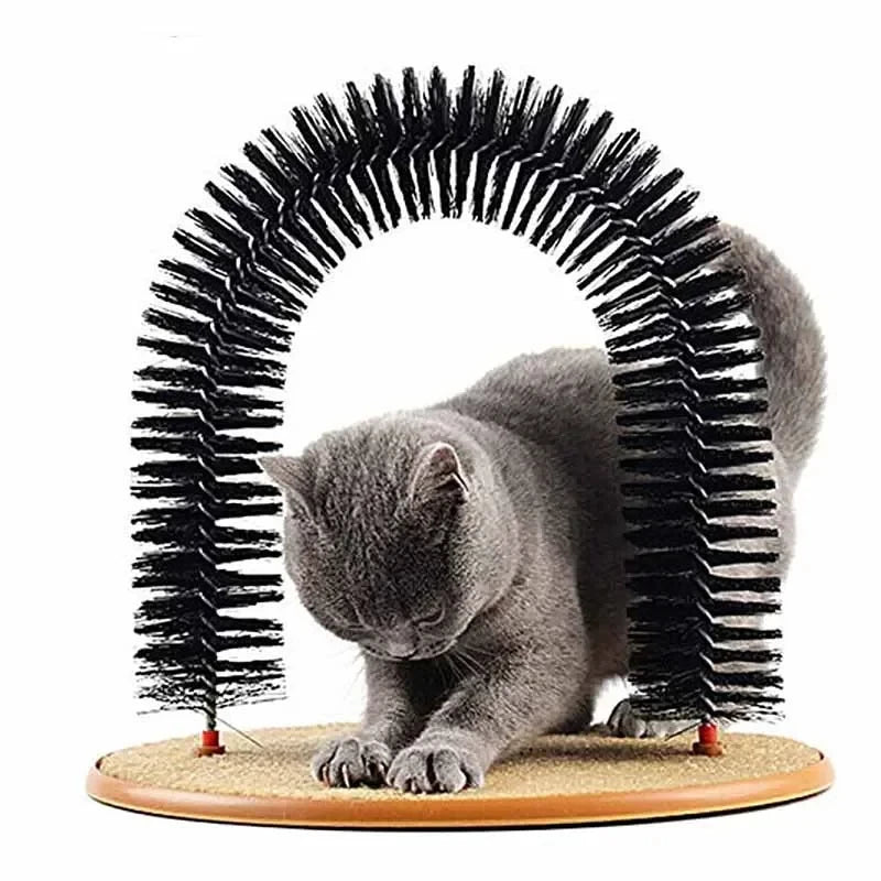 Cat Arch Self-Groomer & Scratcher with Massage Brush