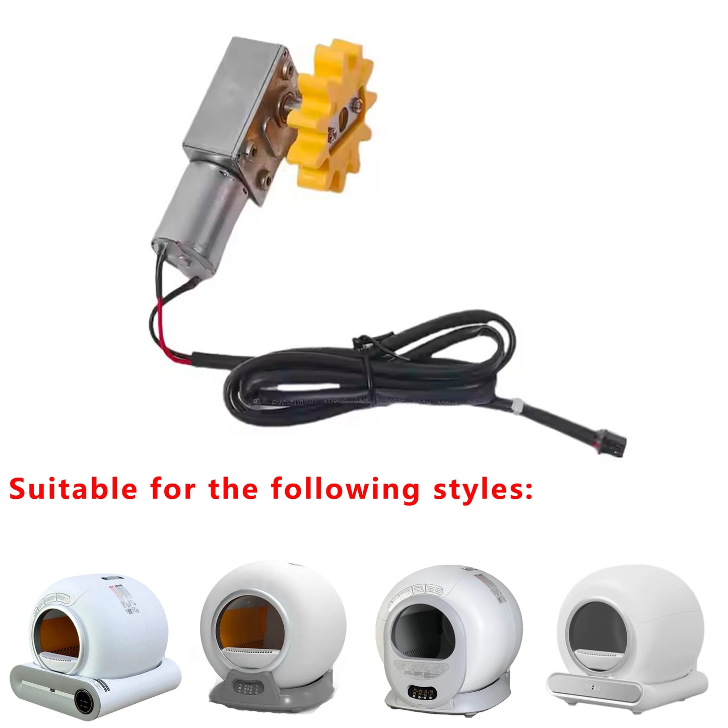 Waggy Tail smart self-cleaning litter box replacement motor, original electric part for automatic pet litter box cleaning system