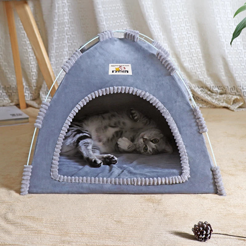 Foldable Pet Tent House – Breathable, All-Season